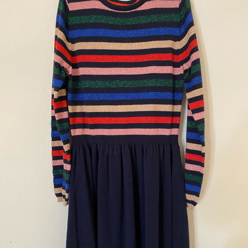 Johnnie B Sparkling Striped sweater dress, 9-10